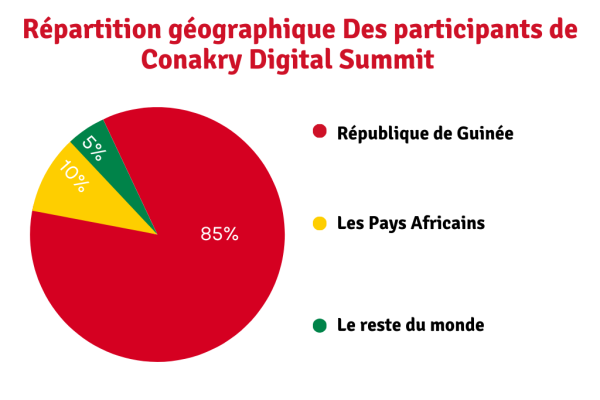 Répartition Géographique des participants de Conakry Digital Summit