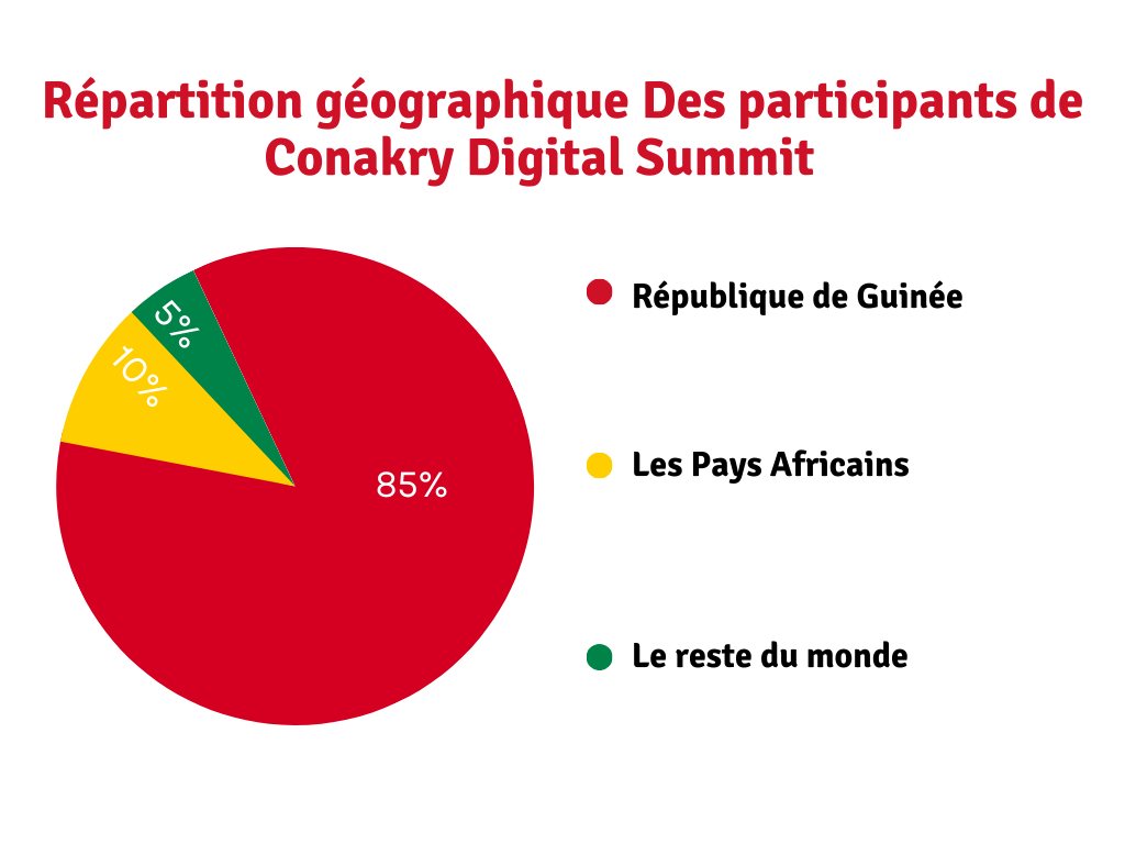Répartition Géographique des participants de Conakry Digital Summit
